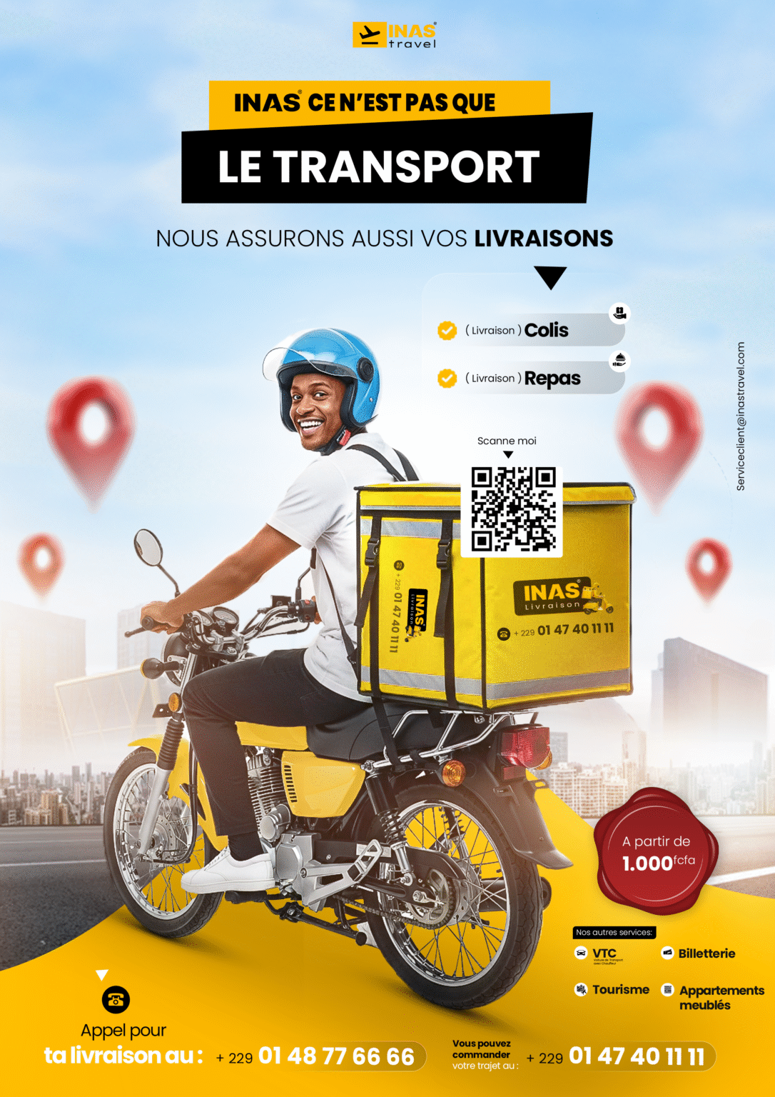 INAS TRAVEL - FLYERS LIVRAISON