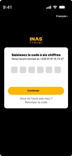 Insession de code de confirmation