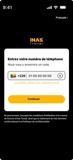 Insession de numéro de téléphone